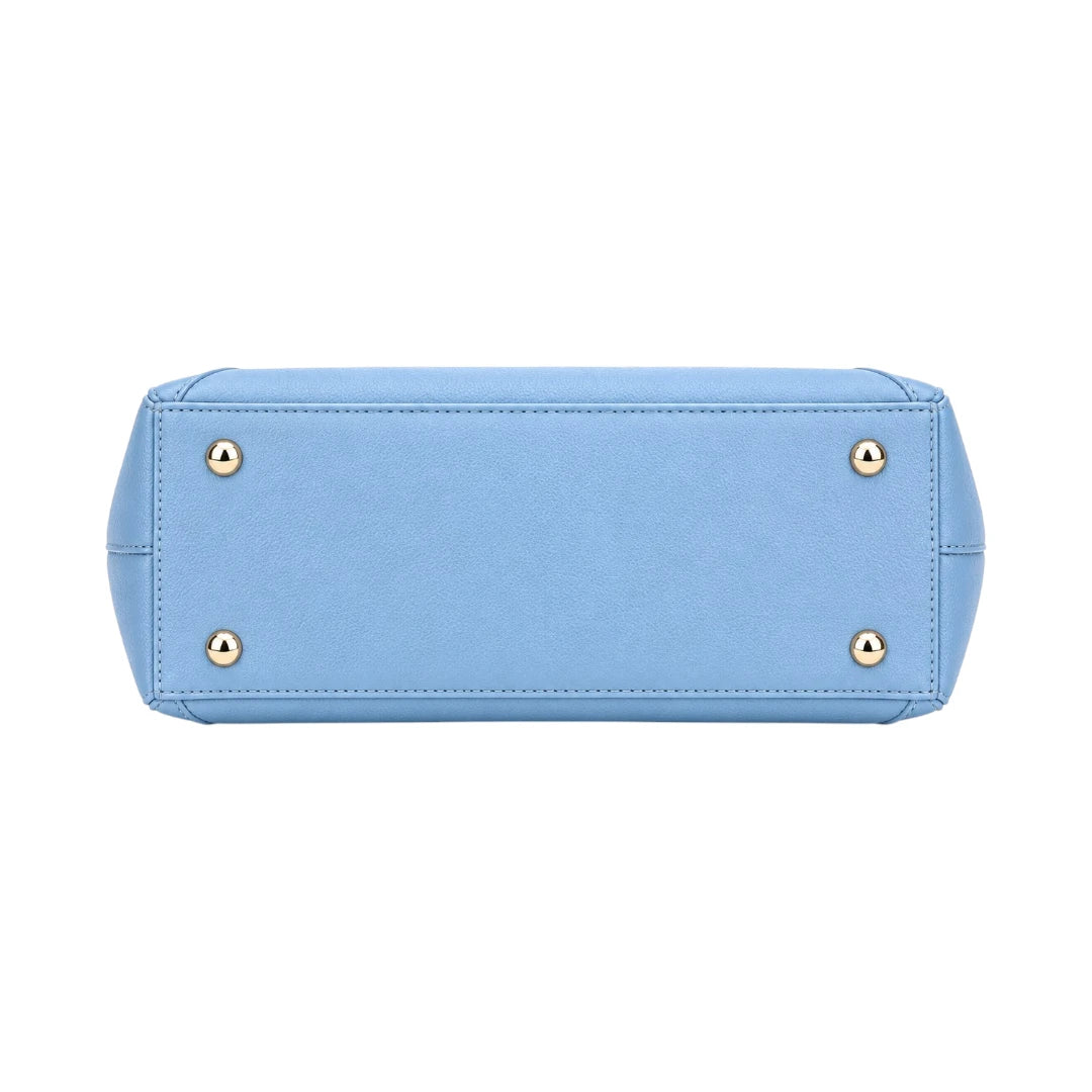 Totzen Blue Knotted Handle Tote Bag – Elegant Everyday Carry