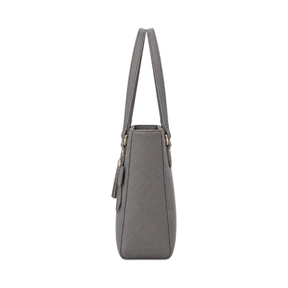 Totzen Grey Bow Detail Tote Bag – Elegant Tassel Front Design